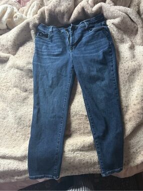 KUT from the Cloth Classic High-Rise Straight Leg Women’s Jeans in Dark Blue